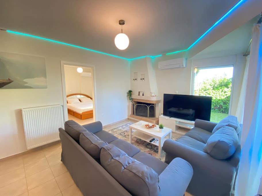 Cozy 2 Room Apartment With Garden Near Athens Air-Port อาร์เตมีดา ภายนอก รูปภาพ