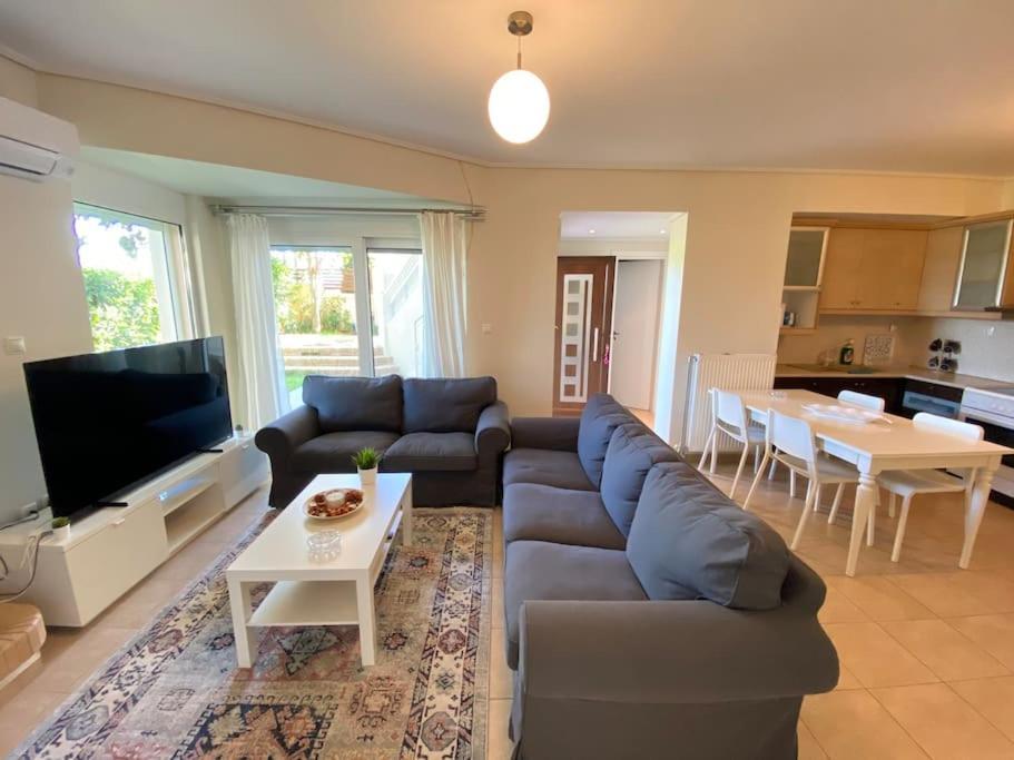 Cozy 2 Room Apartment With Garden Near Athens Air-Port อาร์เตมีดา ภายนอก รูปภาพ